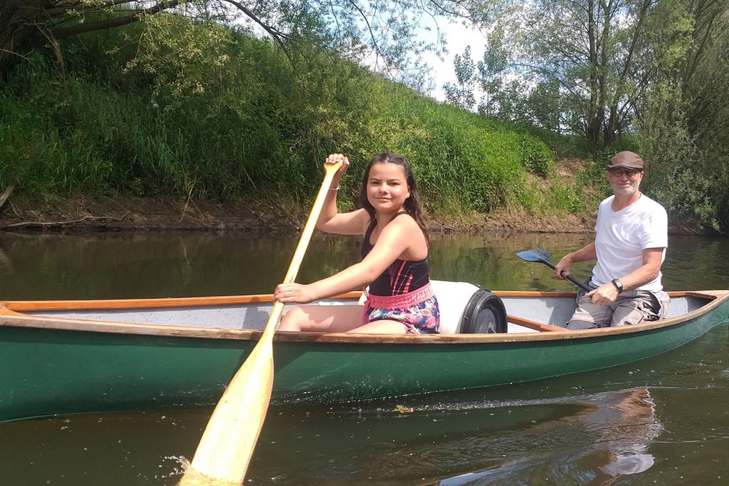 Paddling with kids and adult 