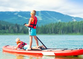 Stand Up Paddle Boarding with kids